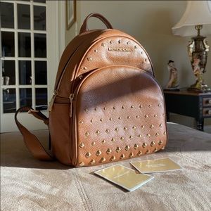 Abbey Studded Leather Backpack